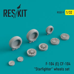 RESKIT RS32-0009 F-104 (E) CF-104 &amp;quot;Starfighter&amp;quot; wheels set 1/32