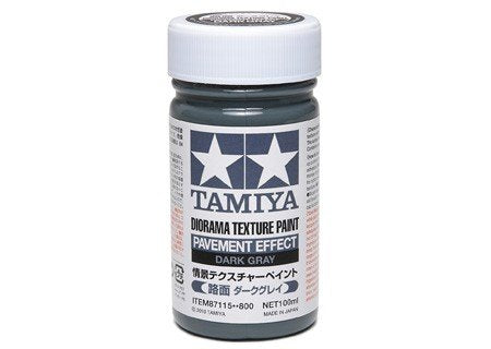 Tamiya 87115 Diorama Texture Paint (Pavement Effect, Dark Gray)