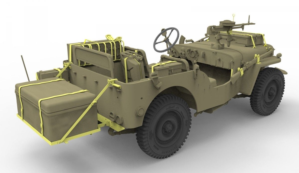 Bronco CB35218 British Recce And Signals Light Truck British (2 Kits) with Crew (5 figures) 1/35 – zdjęcie 2