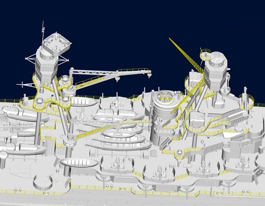 Trumpeter 03701 USS Arizona BB-39 1/200 – image 5