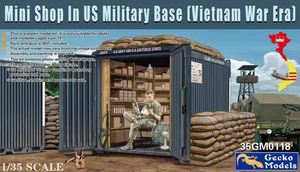 Gecko Models 35GM0118 Mini Shop in US Military Base (Vietnam War Era) 1/35