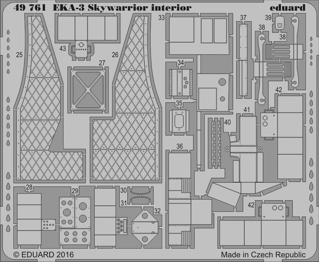 Eduard 49761 EKA-3 Skywarrior interior TRUMPETER 1/48 – zdjęcie 2