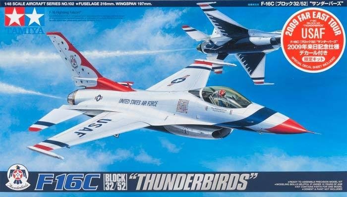 Tamiya 89799 F-16C Thunderbird 2009 1/48