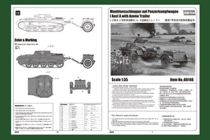 Hobby Boss 80146 Munitionsschlepper auf Panzerkampfwagen I Ausf A with Ammo Trailer 1/35 – zdjęcie 3