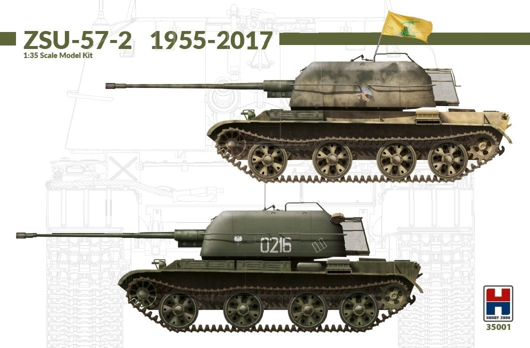 Hobby 2000 35001 ZSU-57-2 1967-2017 w/bonus (11 Painting and Marking) (by TAKOM)1/35
