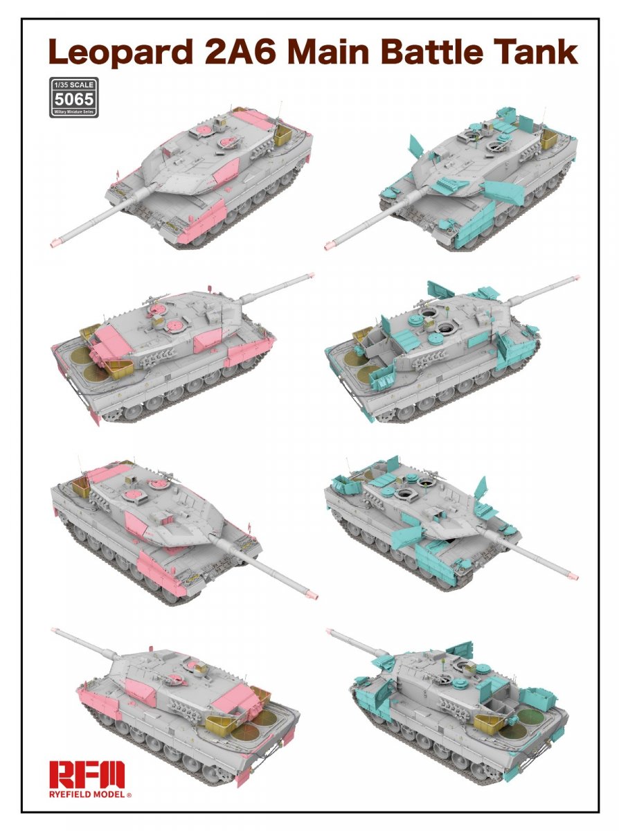 Rye Field Model 5065 Leopard 2A6 Main Battle Tank 1/35 – image 3