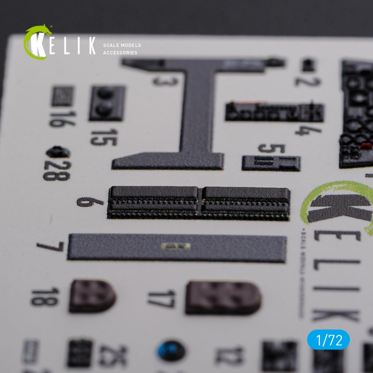 KELIK K72104 HE-219 UHU interior 3D decals for Dragon kit 1/72 – zdjęcie 7