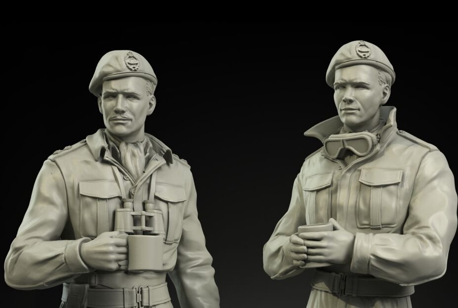 Panzer Art FI35-047 British RAC tankers North Africa/Italy set 1/35 – zdjęcie 2