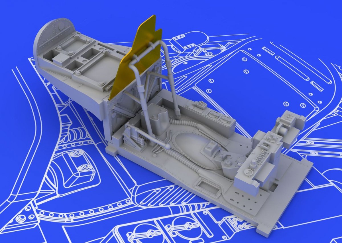 Eduard 648259 P-38J cockpit ACADEMY 1/48 – zdjęcie 3