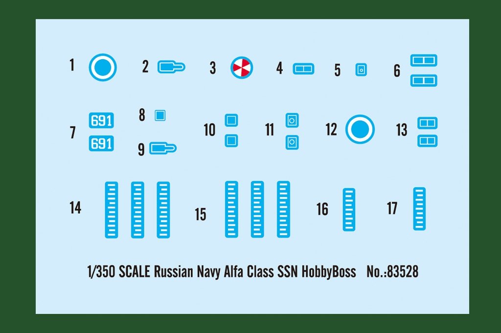 Hobby Boss 83528 Russian Navy Alfa Class SSN 1/350 – zdjęcie 2