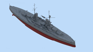 ICM S014 WWI German Battleship König (Full Hull OR Waterline) 1/700 – zdjęcie 4