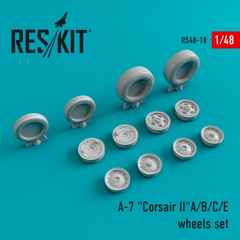 RESKIT RS48-0018 A-7 "Corsair II" (A/B/C/E) wheels set 1/48