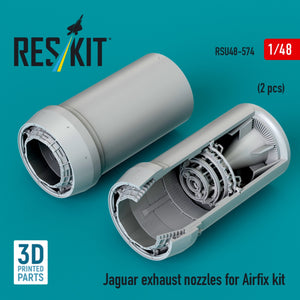 RESKIT RSU48-0574 Jaguar exhaust nozzles for Airfix kit (3D Printed) 1/48