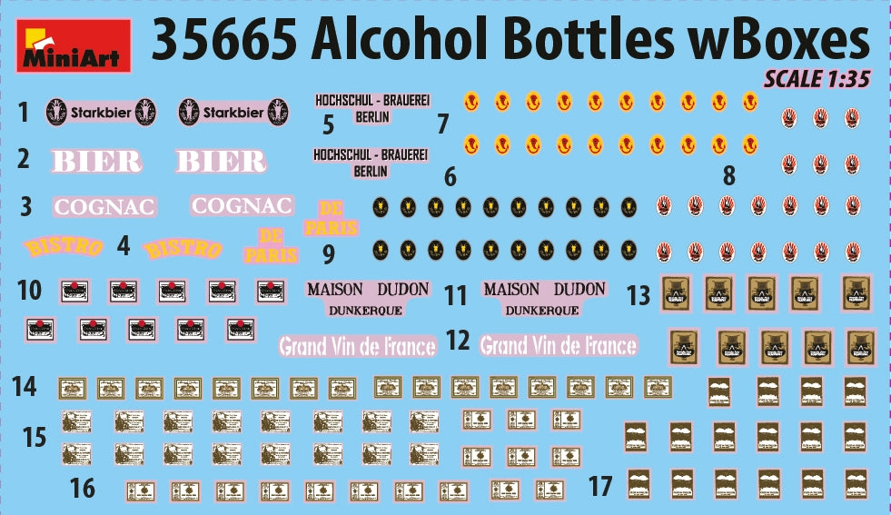 MiniArt 35665 ALCOHOL BOTTLES w/BOXES 1/35 – zdjęcie 2