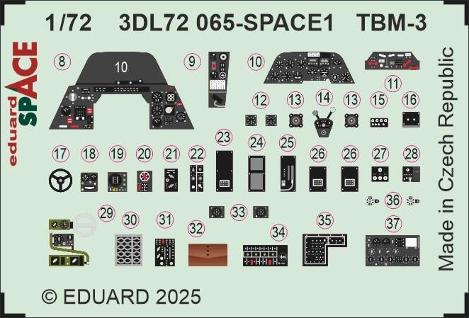 Eduard 3DL72065 TBM-3 SPACE HOBBY BOSS 1/72 – zdjęcie 4