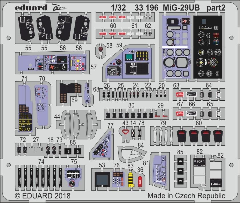 Eduard 33196 MiG-29UB TRUMPETER 1/32 – zdjęcie 2