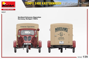 MiniArt 38047 TEMPO E400 KASTENWAGEN 3-WHEEL DELIVERY BOX TRACK 1/35 – zdjęcie 12
