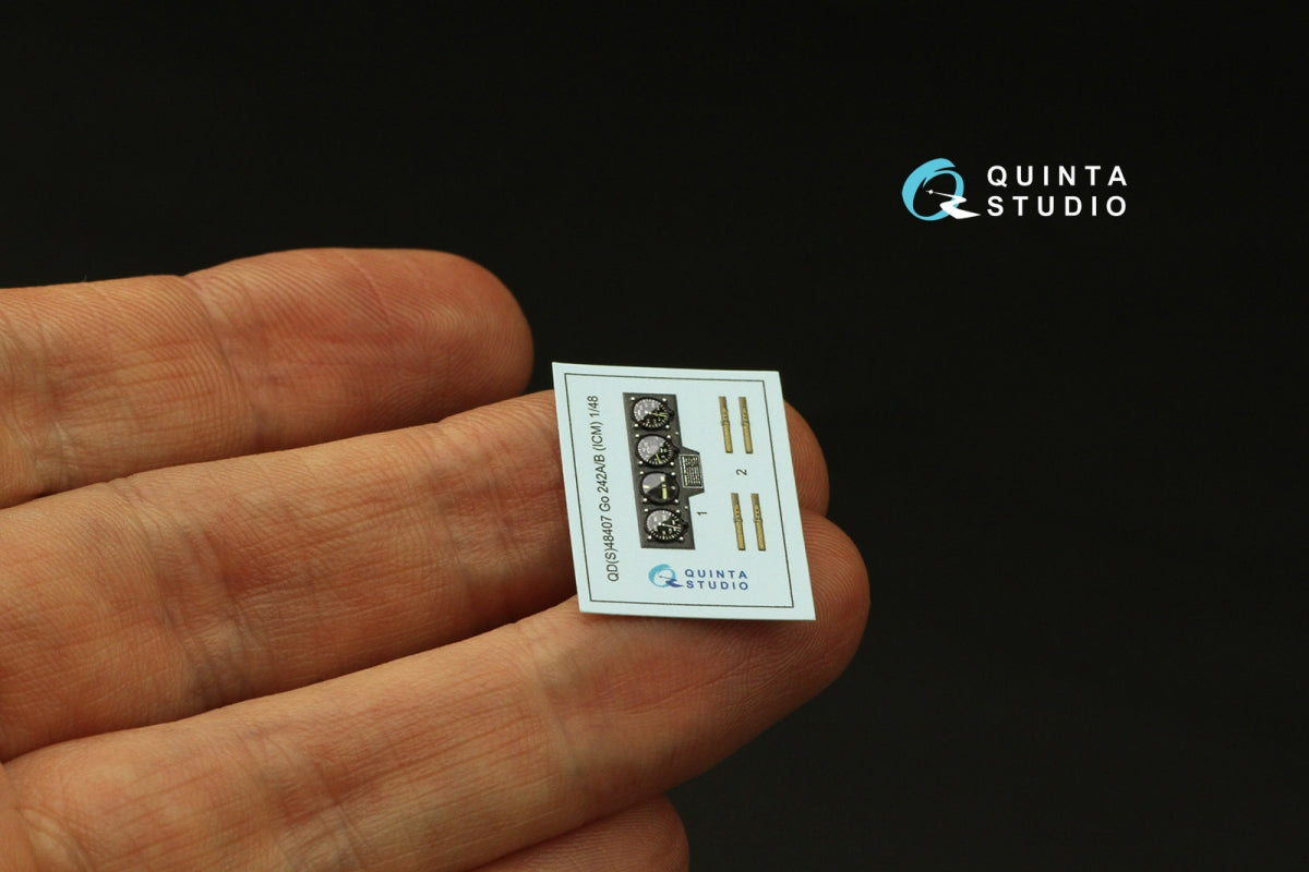 Quinta Studio QD48407 Go 242A-B 3D-Printed coloured Interior on decal paper (ICM) 1/48 – zdjęcie 3