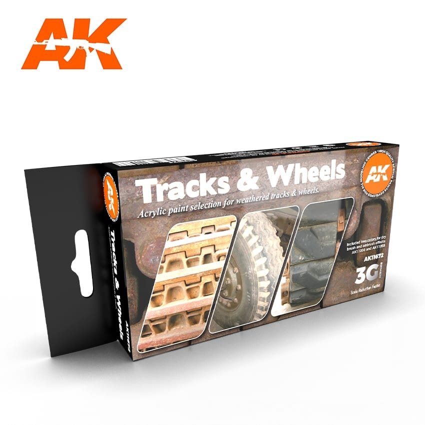 AK Interactive AK11672 3G TRACKS &amp; WHEELS 6x17 ml