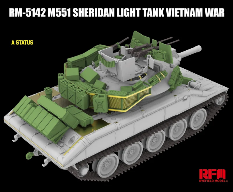 Rye Field Model 5142 M551 Light Tank Sheridan Vietnam War 1/35 – zdjęcie 4