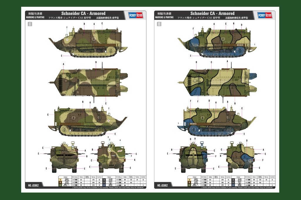 Hobby Boss 83862 Schneider CA - Armored – zdjęcie 2
