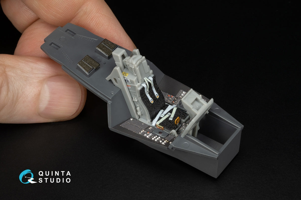 Quinta Studio QD48652 F-22 Raptor 3D-Printed &amp; coloured Interior on decal paper (Hasegawa) 1/48