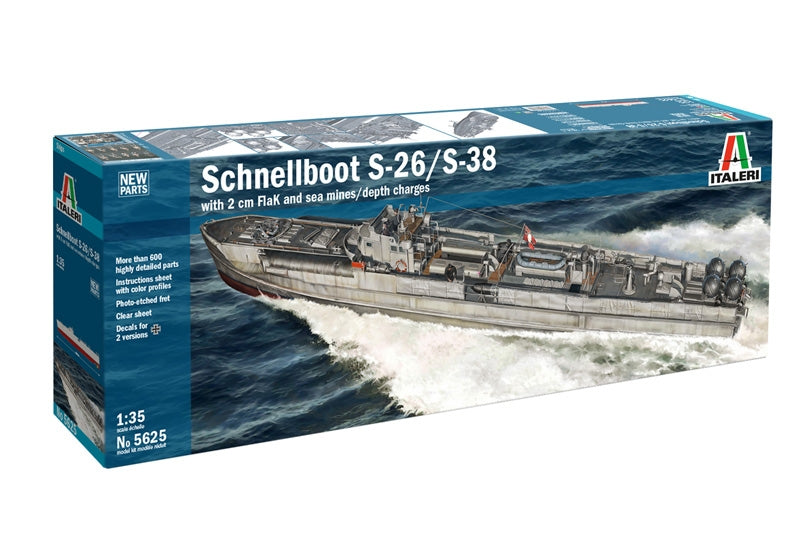Italeri 5625 SCHNELLBOOT S-26 / S-38 1/35 – zdjęcie 2