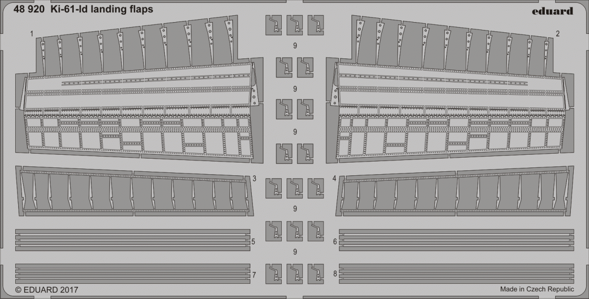 Eduard 48920 Ki-61-Id landing flaps TAMIYA 1/48