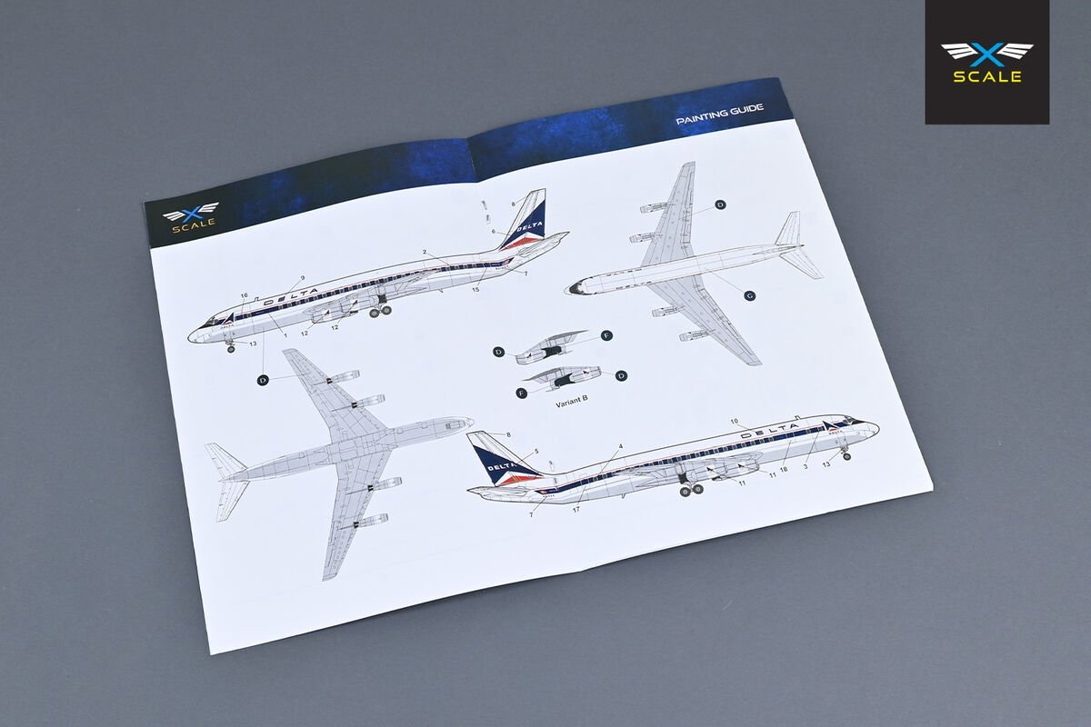 X-Scale 144001 Airliner DC-8-33 - Long-Range Narrow-Body Passenger Airliner 1/144 – zdjęcie 2