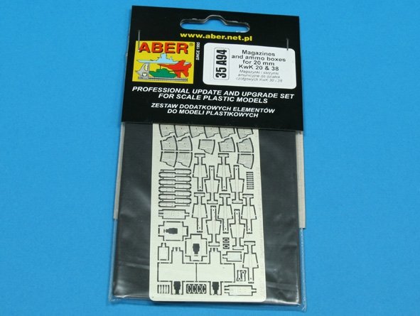 Aber 35A094 Magazines and ammo boxes for 20mm KwK 30 and 38 German clasps and clamps (2nd choice) 1/35 – zdjęcie 3
