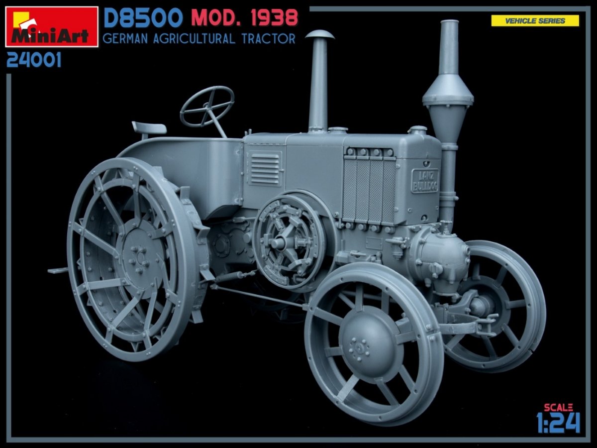 MiniArt 24001 GERMAN AGRICULTURAL TRACTOR D8500 MOD. 1938 1/24 – zdjęcie 11