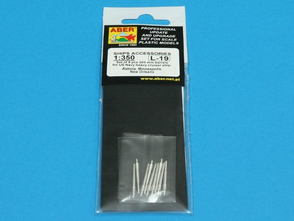 Aber 350L-19 Set of 9 pcs 203 mm barrels for New Orleans type 1/350 – zdjęcie 3