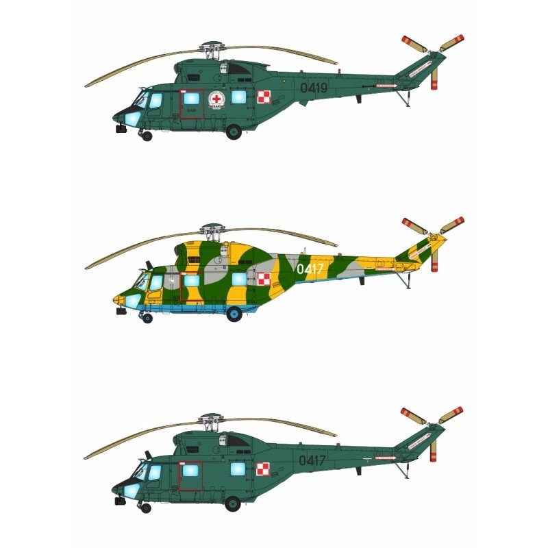 Answer AA48003 PZL W-3RL Sokół Sar Helicopter Polish Army 1/48 – zdjęcie 9