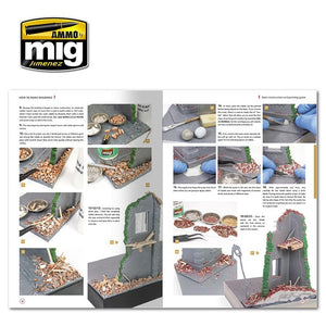 AMMO of Mig Jimenez 6135 HOW TO MAKE BUILDINGS. BASIC CONSTRUCTION AND PAINTING GUIDE (English) – zdjęcie 9