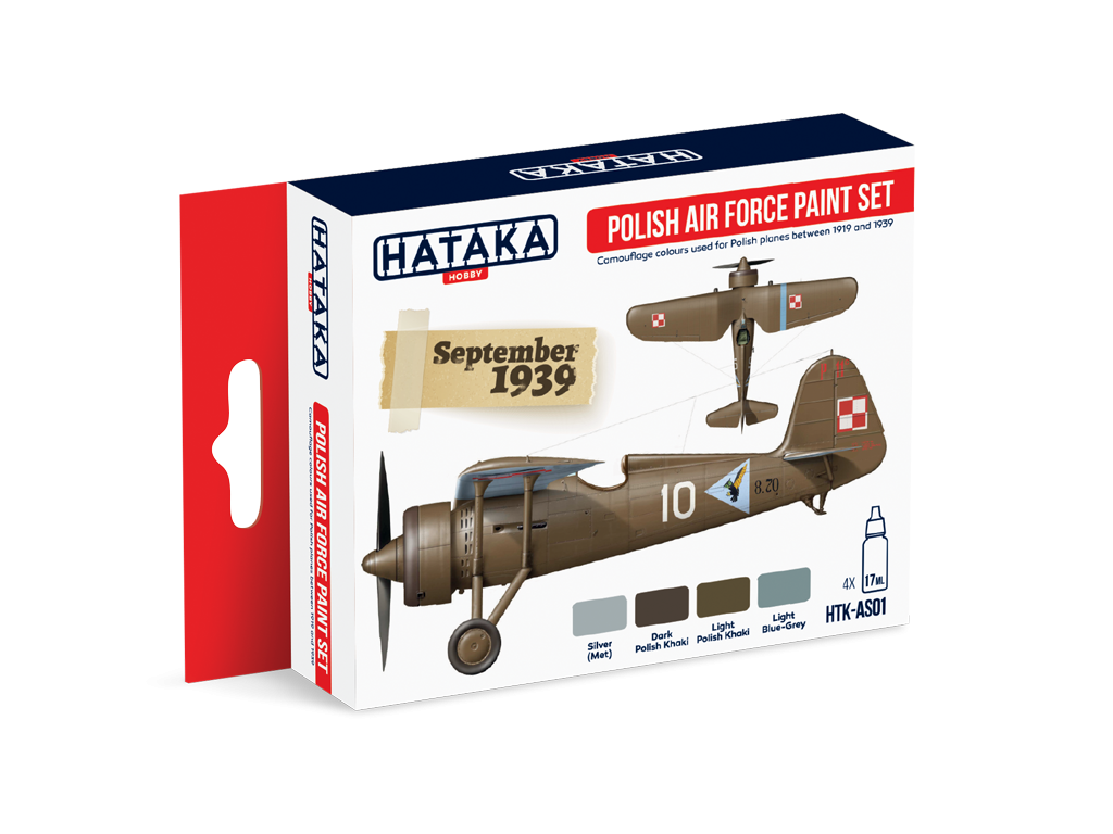 Hataka HTK-AS01 Polish Air Force paint set 4x17ml – zdjęcie 3