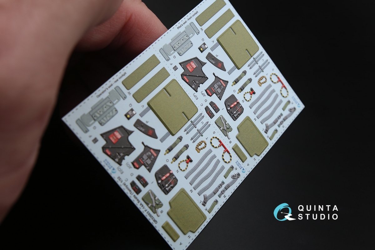Quinta Studio QR32003 GRU-7A ejection seats for F-14A (2pcs) (for Tamiya kit) 1/32 – zdjęcie 2