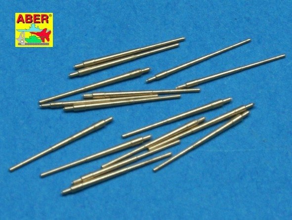Aber 1/700L-23 Set of 16 pcs 133mm (5,25in) barrels QF Mk.1 for Royal Navy King George V class battleships cruisers Dido type 1/700