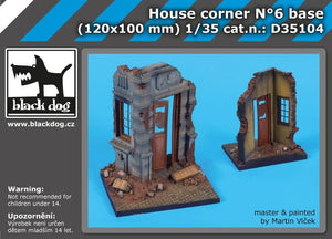 Black Dog D35104 House corner N°6 base 1/35