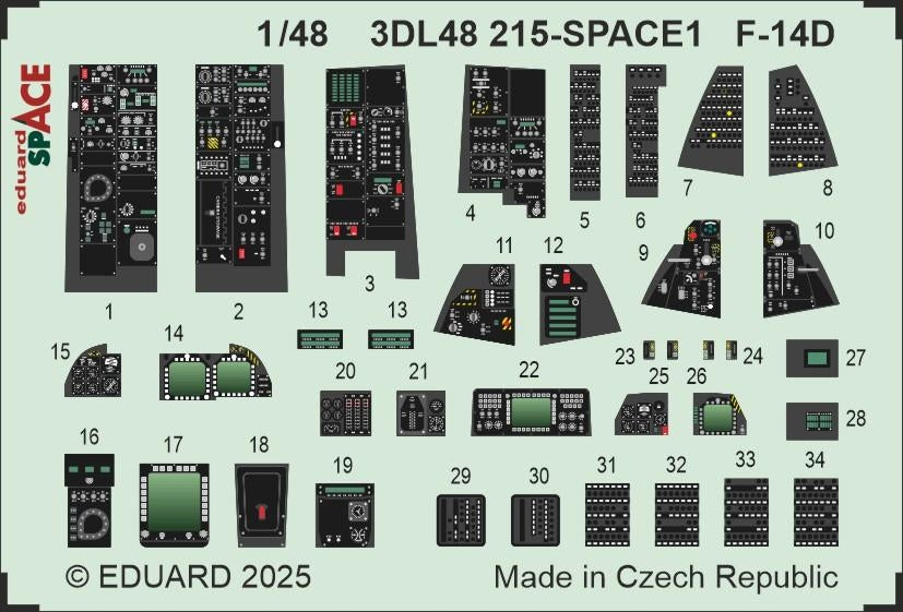 Eduard 3DL48215 F-14D SPACE GREAT WALL HOBBY 1/48 – zdjęcie 3