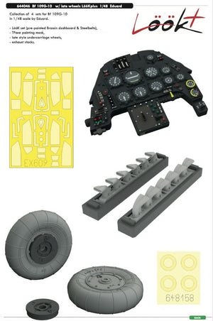 Eduard 644046 Bf 109G-10 w/ late wheels LöökPlus 1/48 EDUARD – image 2