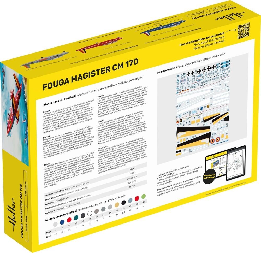 Heller Heller 30510 Fouga Magister CM 170 1/48 – zdjęcie 4