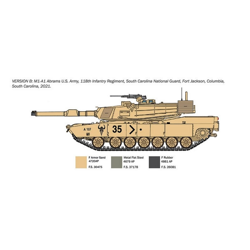 Italeri 35108 M1A1 Abrams - WAR THUNDER 1/35 – zdjęcie 4