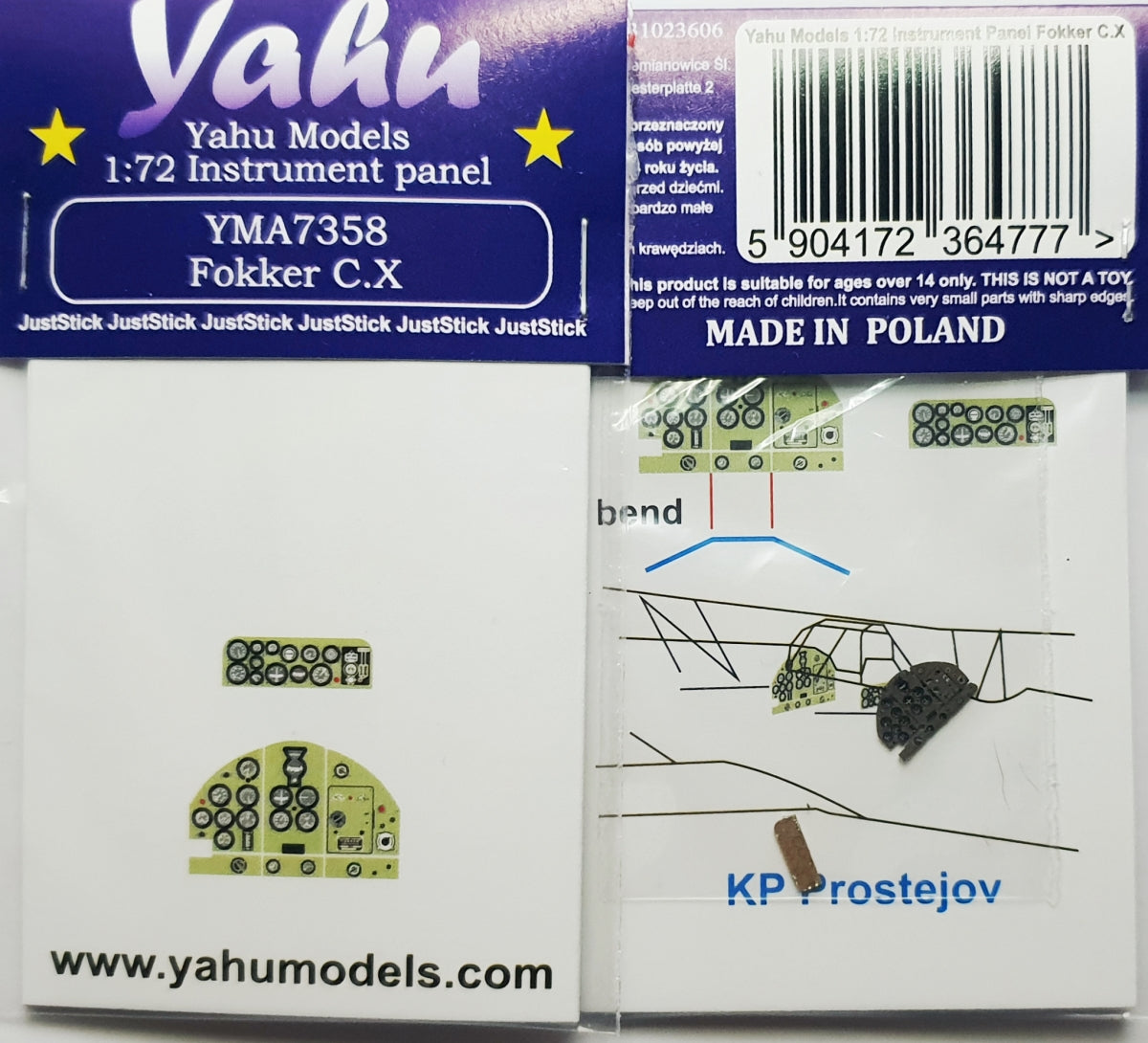 Yahu YMA7358 Fokker C.X (KP Prostejov) 1/72