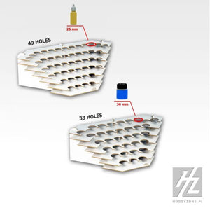 Hobby Zone HZ-S2nb (36mm) Narożny Duży Stojak na farby modelarskie – zdjęcie 2