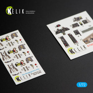 KELIK K72029 F-4(B,N) &amp;quot;PHANTOM II&amp;quot; INTERIOR 3D DECALS FOR HASEGAWA KIT 1/72 – zdjęcie 2