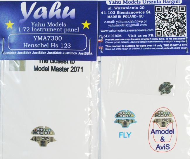 Yahu YMA7300 Hs 123 Fly 1/72