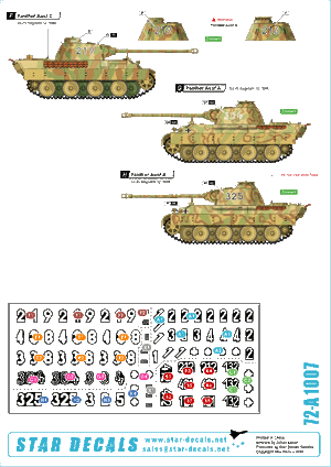 Star Decals 72-A1007 SS-Panthers (1) 1/72 – immagine 2