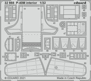 Eduard 32988 P-40M interior TRUMPETER 1/32 – immagine 2