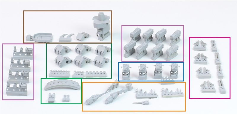 Pontos 35011F1 USS BB-63 Missouri BATTLESHIP Detail Up Set 1/350 – zdjęcie 13