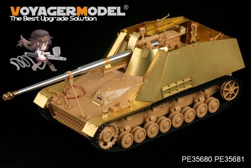 Voyager Model PE35680 WWII German Sd.Kfz. 164 Nashorn B ver include Gun barrel (For TAMIYA 35335) 1/35 – zdjęcie 2